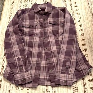 Eddie Bauer Purple Plaid Shirt
